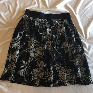 White House Black Market a-line semi-pleated skirt